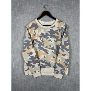 Columbia Camouflage Long Sleeves Crewneck‎ Sweater Women's Large